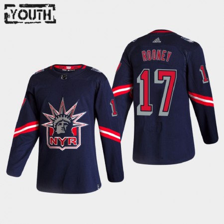 New York Rangers Kevin Rooney 17 2020-21 Reverse Retro Authentic Shirt - Kinderen